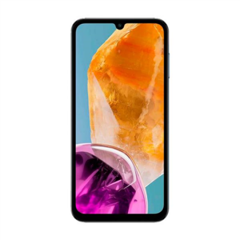 Samsung Galaxy M15 (M156) , Dark Blue , 6.5 , Super AMOLED , 1080 x 2340 pixels , Mediatek , Dimensity 6100+ (6 nm) , Internal RAM 4 GB , 128 GB , microSDXC , Dual SIM , Nano-SIM , 4G , 5G , Main camera resolution 50+5+2 MP , Secondary camera resolution 1