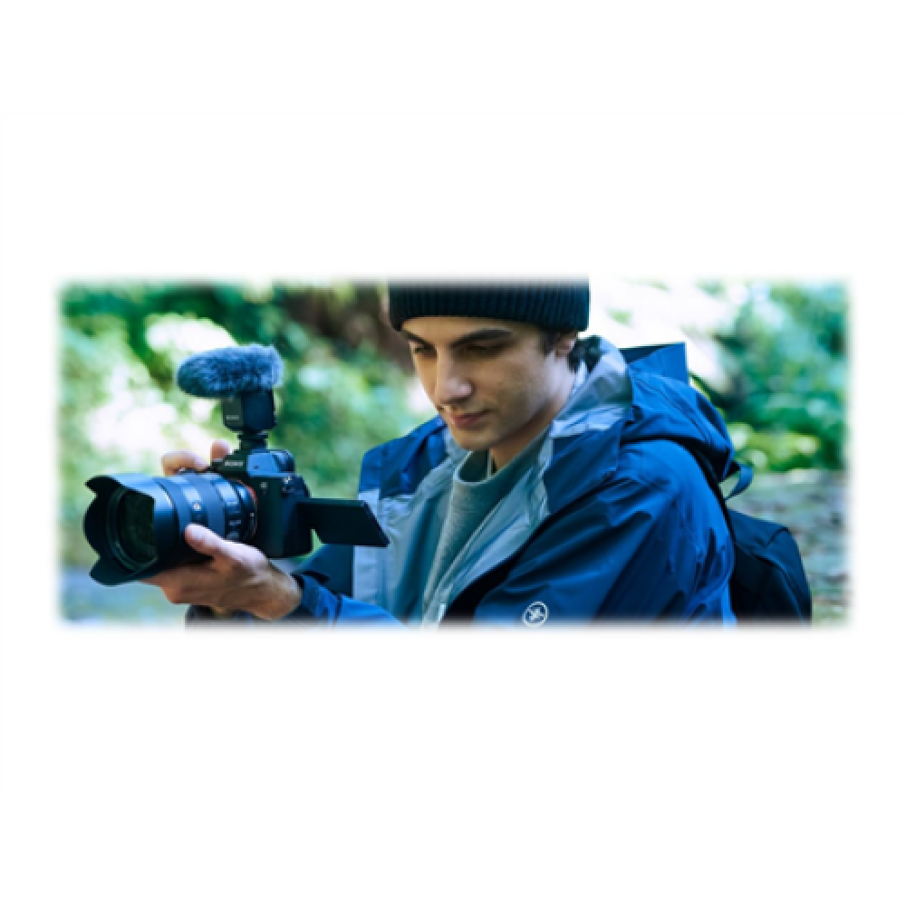 Sony , Compact Camera-Mount Digital Shotgun Microphone , ECM-B10 , Three pickup modes: Multidirectional, unidirectional and circular; Simple switching; Digital signal processing; Highly effective noise reduction filter; Digital audio transmission