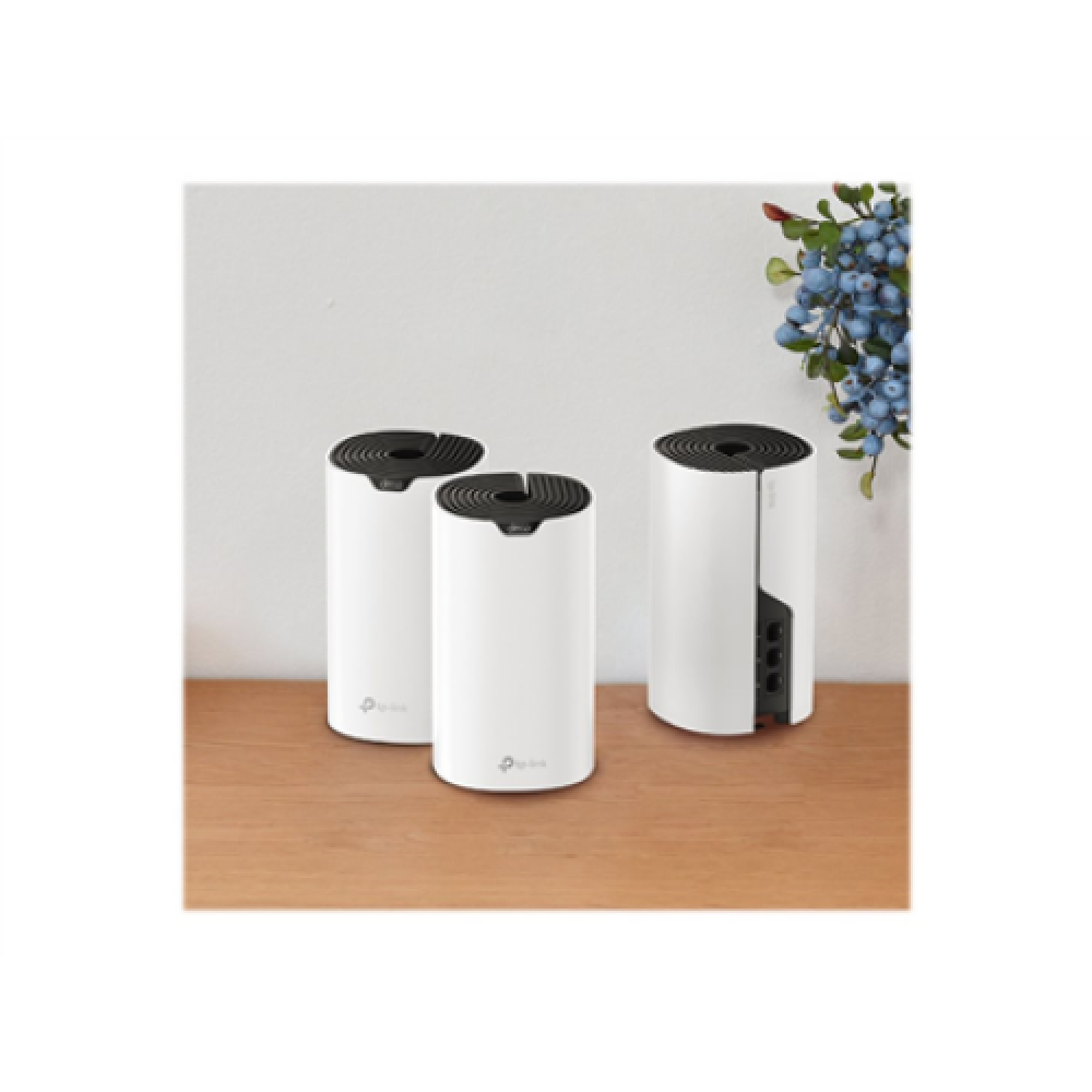 AC1900 Whole Home Mesh Wi-Fi System , Deco S7 (3-pack) , 802.11ac , 10/100/1000 Mbit/s , Ethernet LAN (RJ-45) ports 1 , Mesh Support Yes , MU-MiMO Yes , No mobile broadband , Antenna type Internal