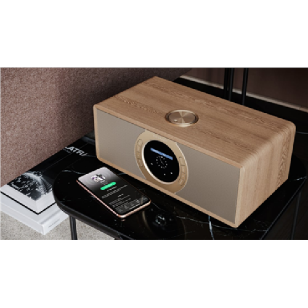 Sharp DR-I470(BR)PRO Stereo Internet Radio, DAB, DAB+, FM, Bluetooth v5.0, Color Display, 2x7W, App controlled, Spotify, Brown