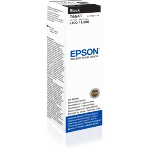 Epson T6641 Ink bottle 70ml , Ink Cartridge , Black