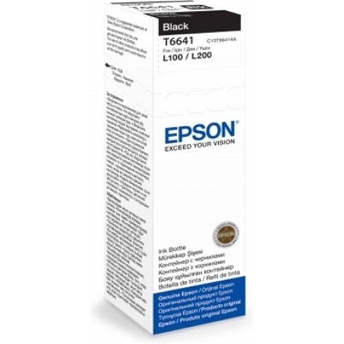 Epson T6641 Ink bottle 70ml , Ink Cartridge , Black