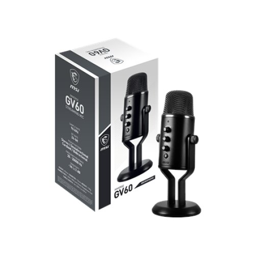 MSI , Immerse GV60 , Streaming Microphone , Black , kg