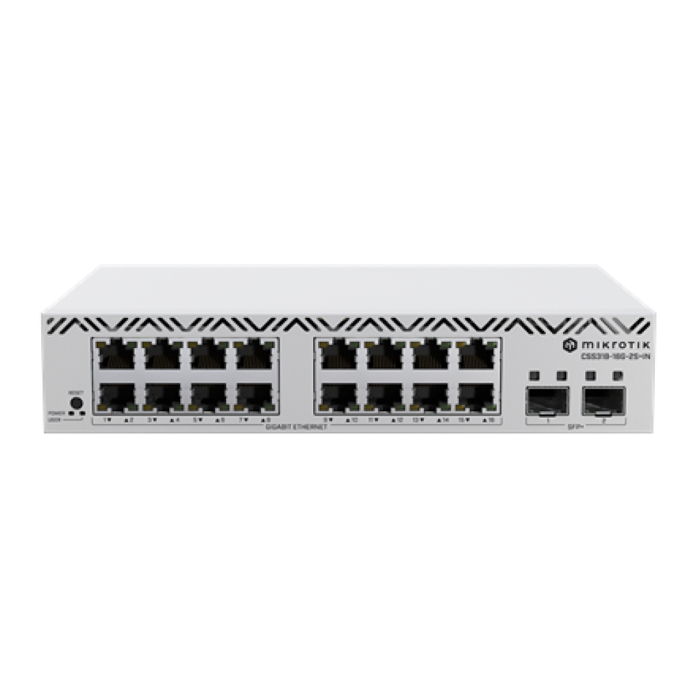 MikroTik Cloud Smart Switch with SwitchOS desktop case , CSS318-16G-2S+IN