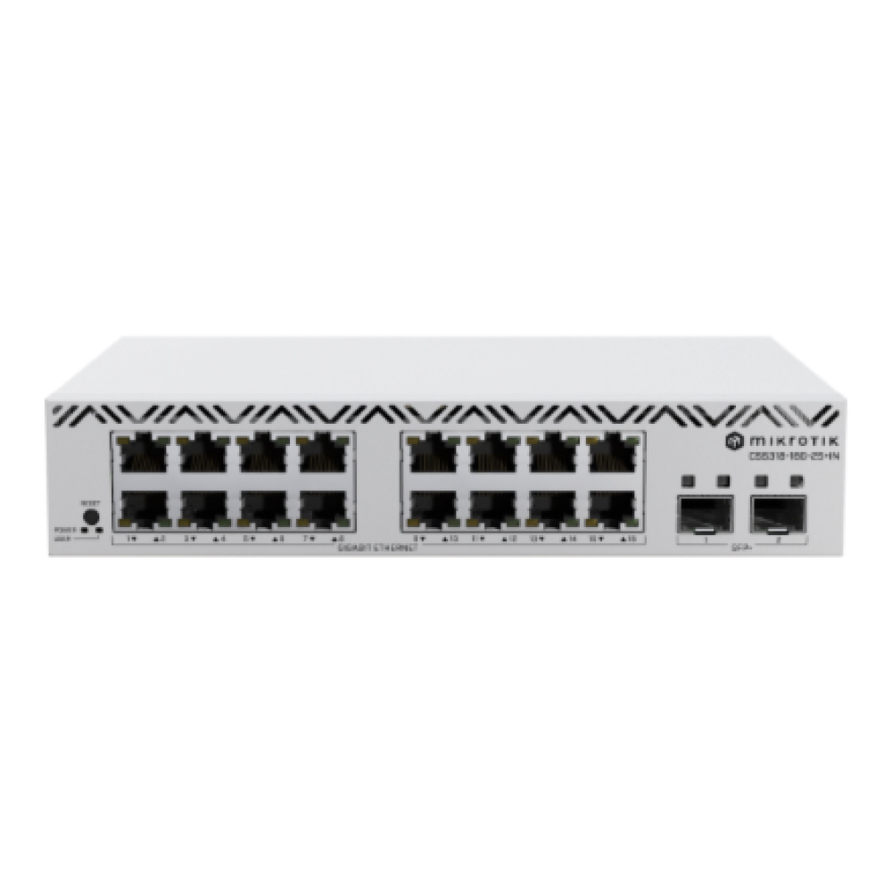 MikroTik Cloud Smart Switch with SwitchOS desktop case , CSS318-16G-2S+IN