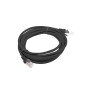 Lanberg Patchcord CAT.5E UTP Fluke Passed , PCU5-10CC-0300-BK , 3 m