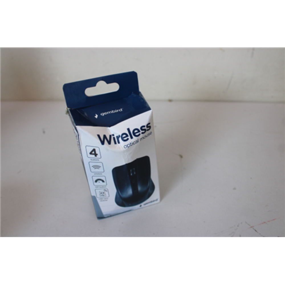 SALE OUT. Gembird MUSW-4B-04 Wireless optical Mouse, Black , Gembird , Mouse , MUSW-4B-04 , Standard , Wireless , Black , DAMAGED PACKAGING