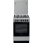 INDESIT Cooker , IS5G1PMX/E/1 , Hob type Gas , Oven type Gas , Stainless steel , Width 50 cm , Grilling , Depth 60 cm , 59 L