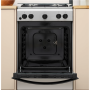 INDESIT Cooker , IS5G1PMX/E/1 , Hob type Gas , Oven type Gas , Stainless steel , Width 50 cm , Grilling , Depth 60 cm , 59 L