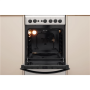INDESIT Cooker , IS5G1PMX/E/1 , Hob type Gas , Oven type Gas , Stainless steel , Width 50 cm , Grilling , Depth 60 cm , 59 L