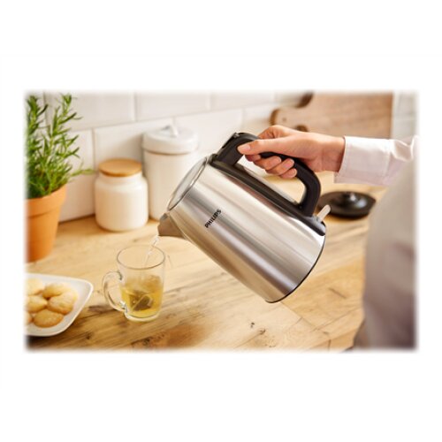 Philips , Kettle , HD9351/90 , Electric , 2200 W , 1.7 L , Stainless steel , 360° rotational base , Stainless steel