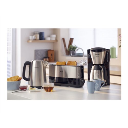 Philips , Kettle , HD9351/90 , Electric , 2200 W , 1.7 L , Stainless steel , 360° rotational base , Stainless steel