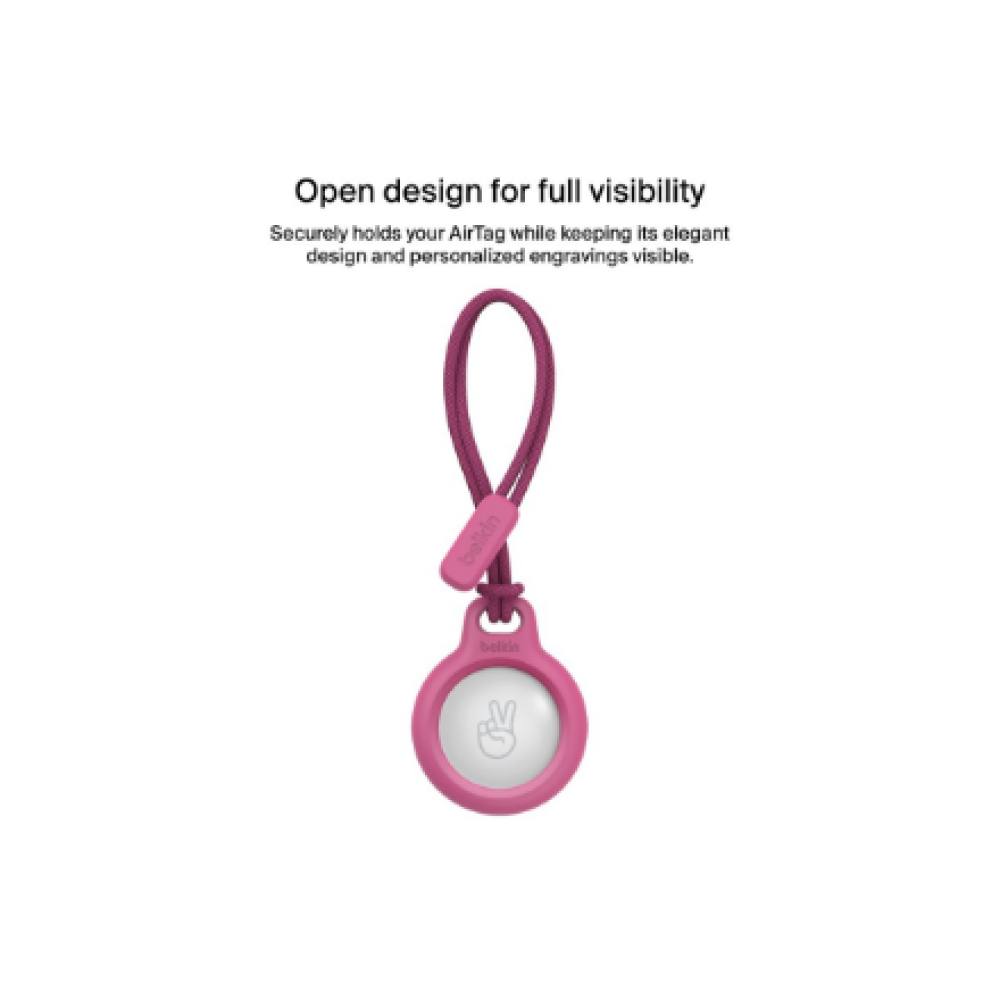 Belkin , Secure Holder with Strap for AirTag , Pink
