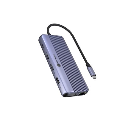 Raidsonic Icy Box Travel Dock 12-in-1, 3x video output (2x HDMI + 1x VGA) , IB-DK4062-CPD