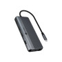 Raidsonic Icy Box Travel Dock 12-in-1, 3x video output (2x HDMI + 1x VGA) , IB-DK4062-CPD