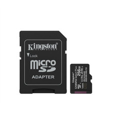 Kingston Canvas Select Plus , 256 GB , microSD , Flash memory class Class 10, UHS-I, U1/U3, video class 10/30, A1