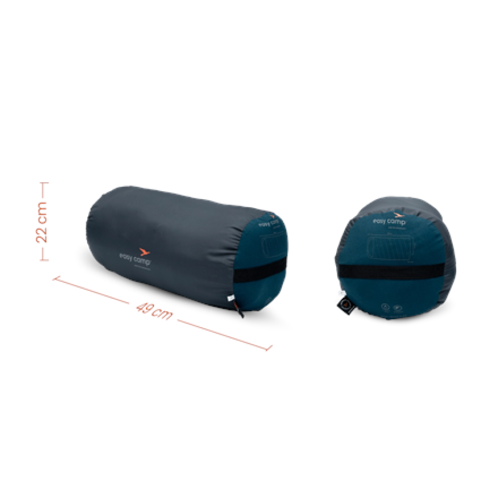 Easy Camp Raven I Square XL 5°C , Sleeping Bag , 220 x 100 cm , -8 to 9 °C , Left Zipper