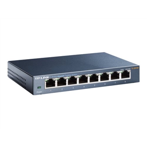 TP-LINK , Switch , TL-SG108 , Unmanaged , Desktop , Gigabit Ethernet (copper) ports quantity 8 , Power supply type External