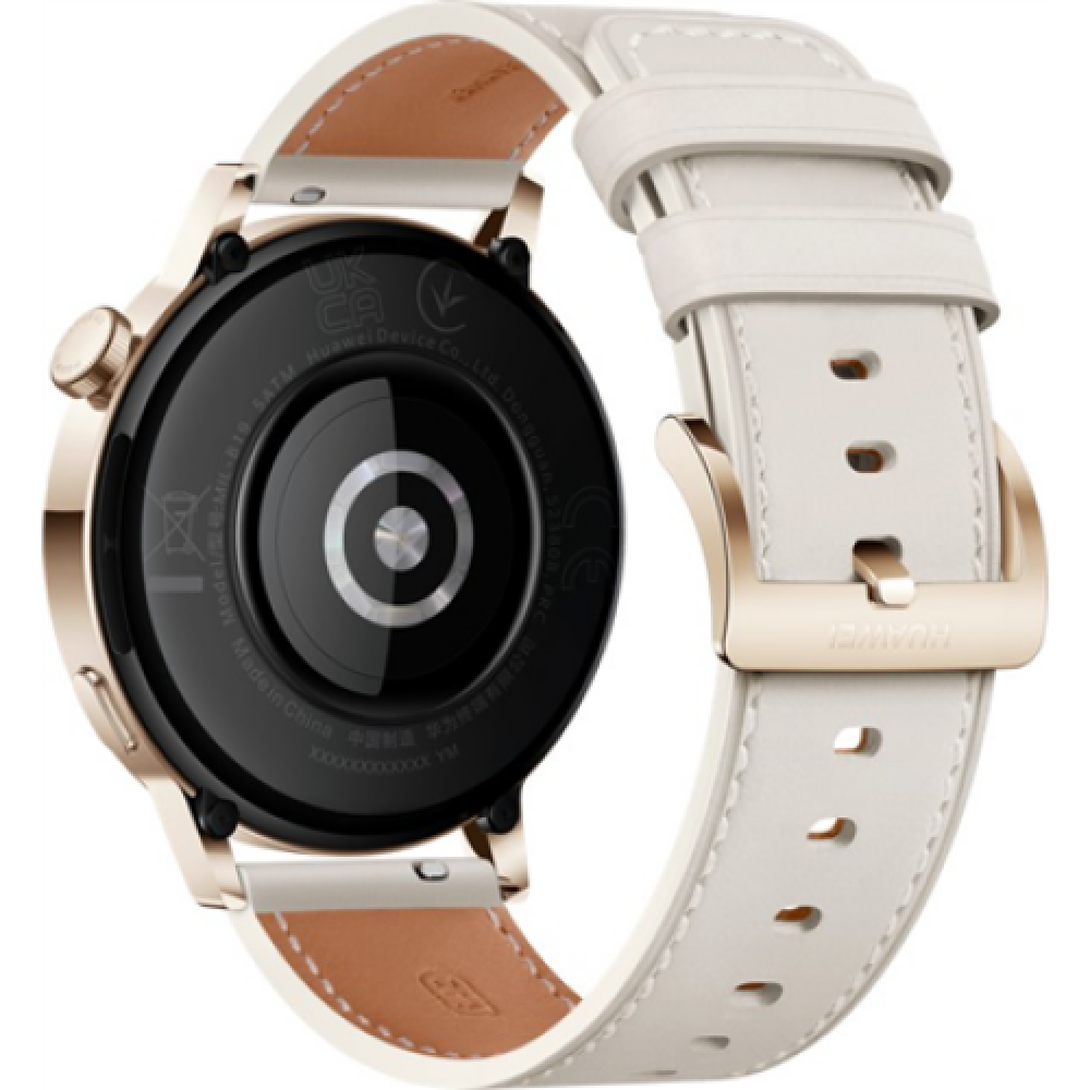 GT 3 (42 mm) , Smart watch , GPS (satellite) , AMOLED , Touchscreen , 1.32” , Waterproof , Bluetooth , White Leather