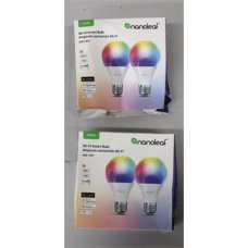 SALE OUT. Nanoleaf Essentials Smart A60 Bulb E27 Matter WiFi 9W 900Lm RGBCW 2700-6500K, 2pcs pack , Nanoleaf Essentials Smart A60 Bulb Matter WiFi 900Lm 2700-6500K, 2pcs pack , E27 , 9 W , RGBCW , DAMAGED PACKAGING