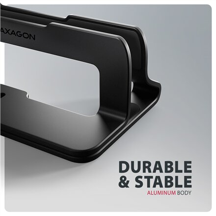 AXAGON STND-VB vertical stand for laptops and tablets , Adjustable width , 10-17.3 , Black