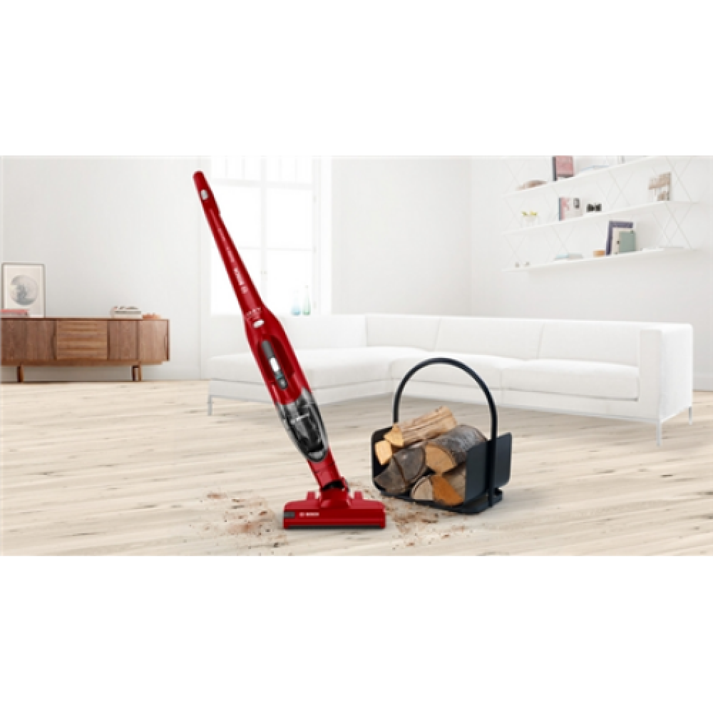 Bosch Vacuum cleaner Readyyy BBHF214R Handstick 2in1, 14.4 V, Operating time (max) 35 min, Red, Warranty 24 month(s)