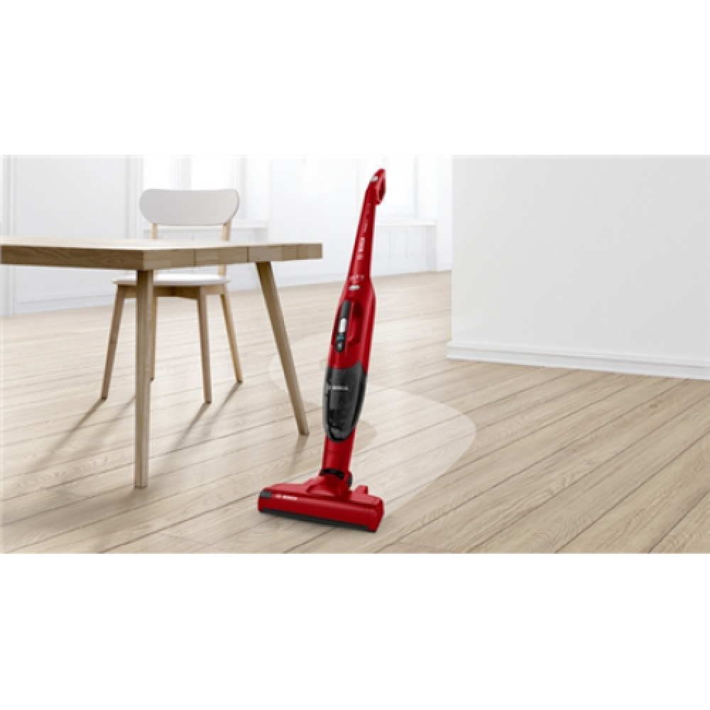 Bosch Vacuum cleaner Readyyy BBHF214R Handstick 2in1, 14.4 V, Operating time (max) 35 min, Red, Warranty 24 month(s)