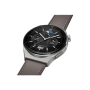 WATCH , GT 3 Pro , Smart watch , GPS (satellite) , AMOLED , Touchscreen , Activity monitoring 24/7 , Waterproof , Bluetooth , Titanium Case with Gray Leather Strap, Odin-B19V