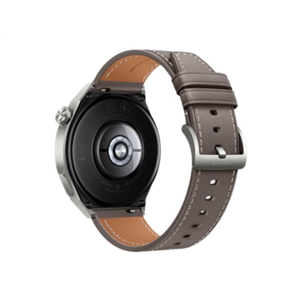 WATCH , GT 3 Pro , Smart watch , GPS (satellite) , AMOLED , Touchscreen , Activity monitoring 24/7 , Waterproof , Bluetooth , Titanium Case with Gray Leather Strap, Odin-B19V