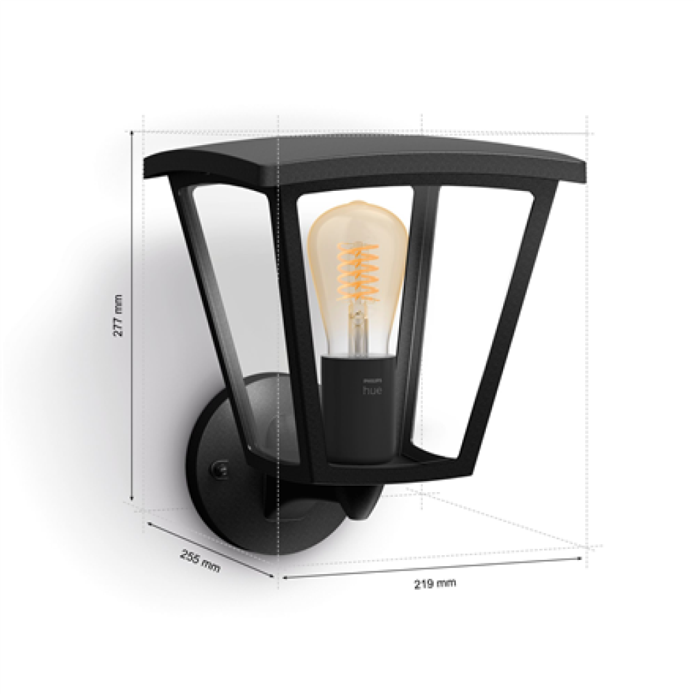 Philips Hue Inara Outdoor wall light , E27 , 7 W , Warm white