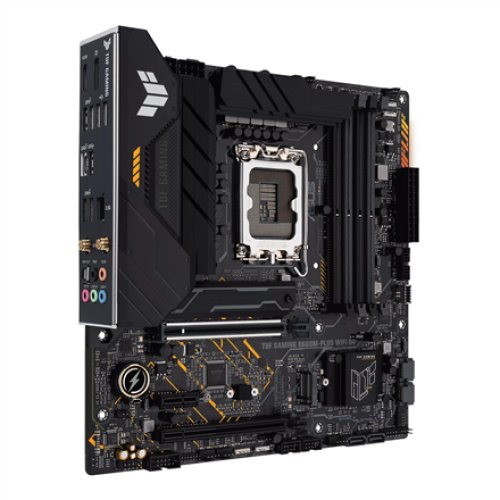 Asus TUF GAMING B660M-PLUS WIFI D4 Processor family Intel, Processor socket LGA1700, DDR4 DIMM, Memory slots 4, Supported hard disk drive interfaces SATA, M.2, Number of SATA connectors 4, Chipset Intel B660, microATX