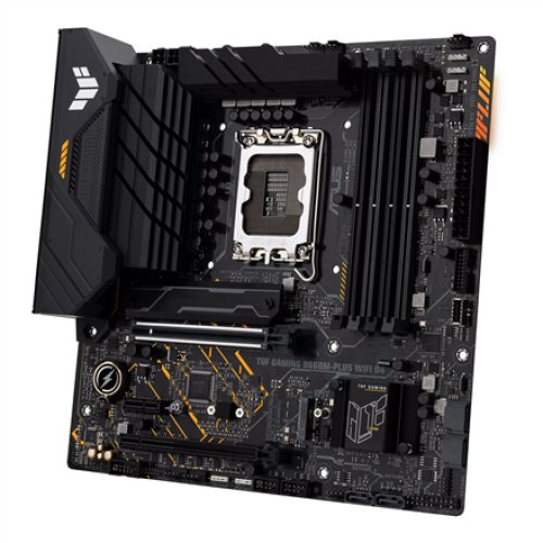 Asus TUF GAMING B660M-PLUS WIFI D4 Processor family Intel, Processor socket LGA1700, DDR4 DIMM, Memory slots 4, Supported hard disk drive interfaces SATA, M.2, Number of SATA connectors 4, Chipset Intel B660, microATX