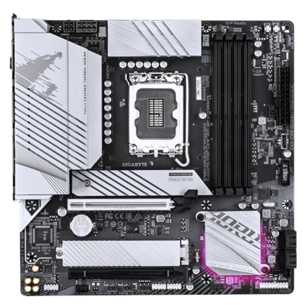 Gigabyte B760M AORUS ELITE WIFI6E GEN5 , Processor family Intel , Processor socket LGA1700 , DDR5 , Supported hard disk drive interfaces M.2, SATA , Number of SATA connectors 4