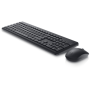 Dell , Keyboard and Mouse , KM3322W , Keyboard and Mouse Set , Wireless , Batteries included , EE , Black , Wireless connection