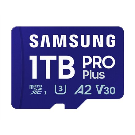 Samsung MicroSD Card with SD Adapter , PRO Plus , 1000 GB , microSDXC , Flash memory class 10