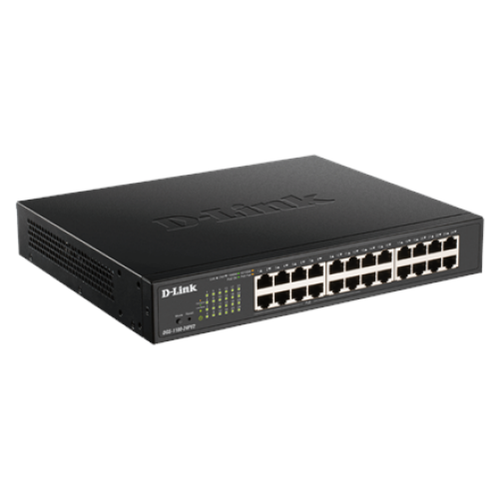 D-Link , Smart Switch , DGS-1100-24PV2 , Managed , Rack Mountable , Power over Ethernet (PoE) ports quantity 12 , Power supply type Single