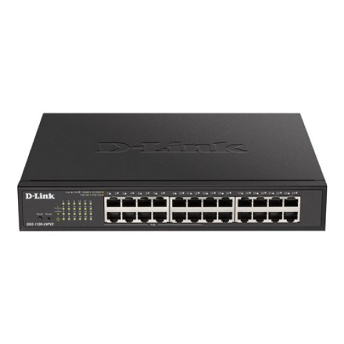 D-Link , Smart Switch , DGS-1100-24PV2 , Managed , Rack Mountable , Power over Ethernet (PoE) ports quantity 12 , Power supply type Single