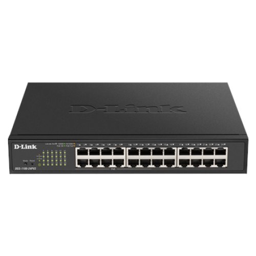 D-Link , Smart Switch , DGS-1100-24PV2 , Managed , Rack Mountable , Power over Ethernet (PoE) ports quantity 12 , Power supply type Single
