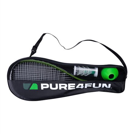 Pure4Fun , Speed Badminton Set, 58x21cm , Black/Green