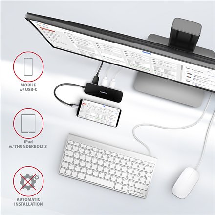 AXAGON SuperSpeed USB-C COMBO 6in1 Hub , HMC-6GL