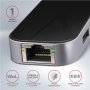 AXAGON SuperSpeed USB-C COMBO 6in1 Hub , HMC-6GL