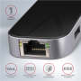 AXAGON SuperSpeed USB-C COMBO 6in1 Hub , HMC-6GL