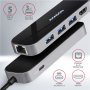 AXAGON SuperSpeed USB-C COMBO 6in1 Hub , HMC-6GL