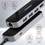 AXAGON SuperSpeed USB-C COMBO 6in1 Hub , HMC-6GL