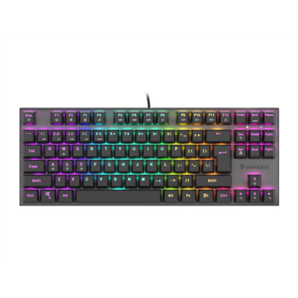 Genesis , THOR 303 TKL , Black , Mechanical Gaming Keyboard , Wired , RGB LED light , US , USB Type-A , 865 g , Replaceable HOT SWAP Switches