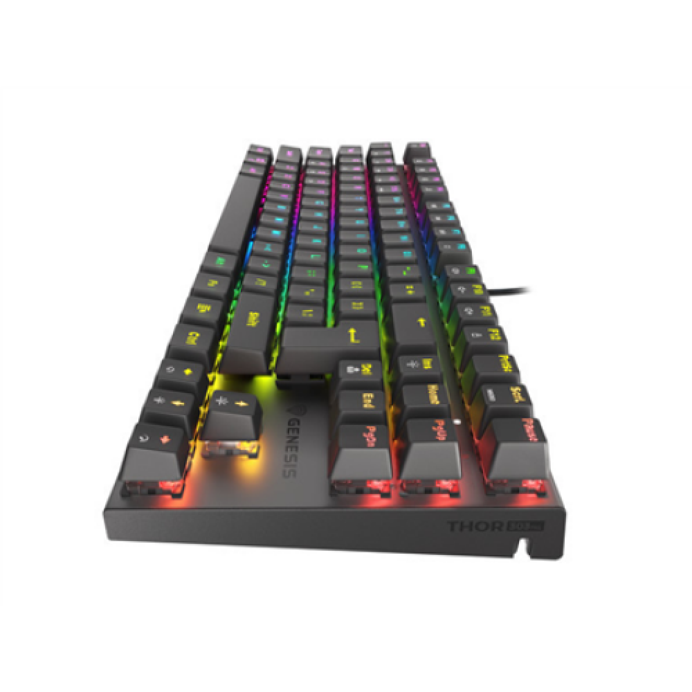Genesis , THOR 303 TKL , Black , Mechanical Gaming Keyboard , Wired , RGB LED light , US , USB Type-A , 865 g , Replaceable HOT SWAP Switches