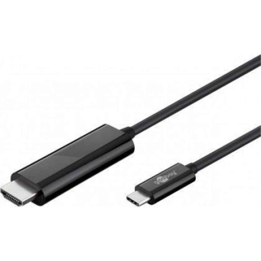 Goobay , Black , USB-C male , HDMI male (type A) , USB-C to HDMI , 1.8 m