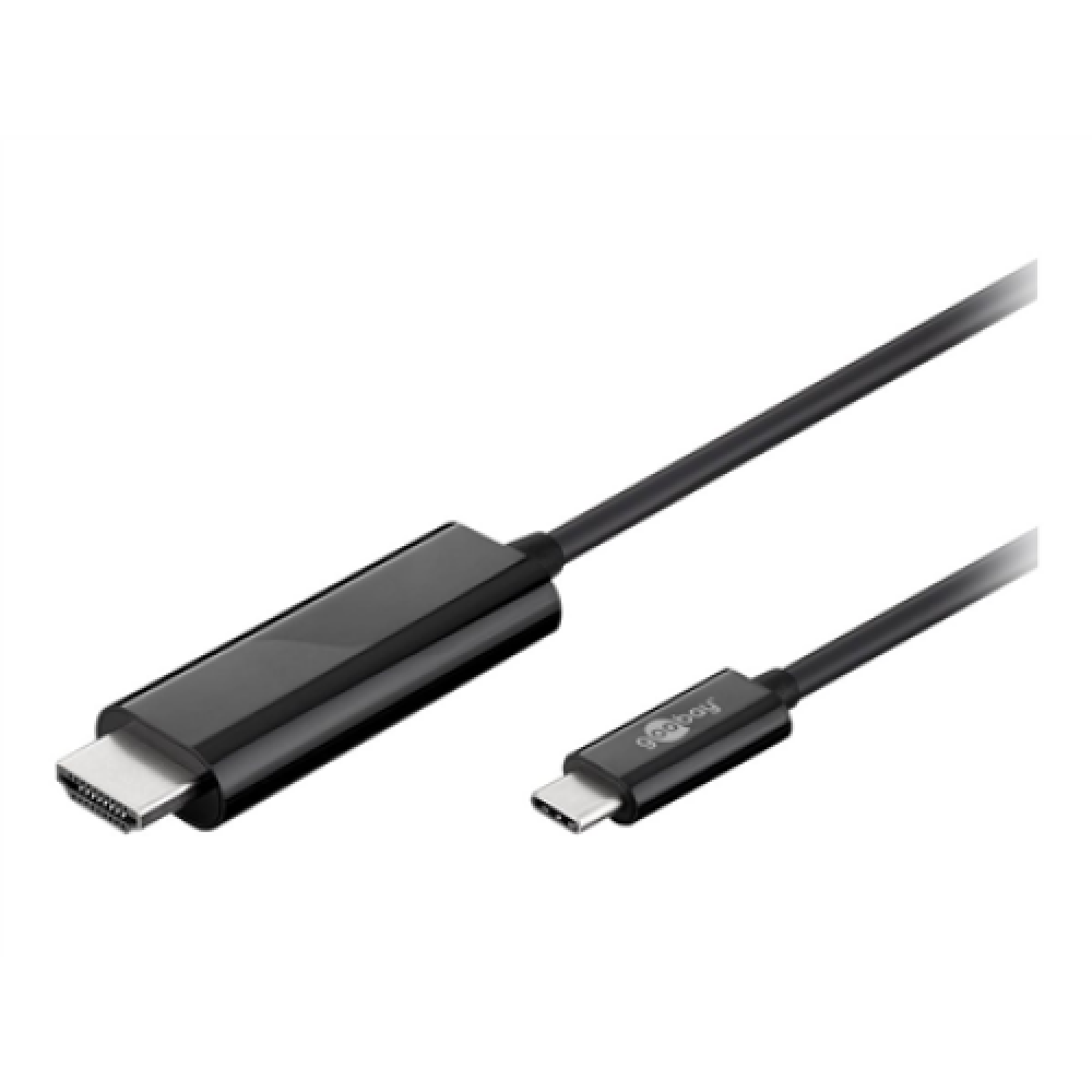 Goobay , Black , USB-C male , HDMI male (type A) , USB-C to HDMI , 1.8 m