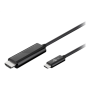 Goobay , Black , USB-C male , HDMI male (type A) , USB-C to HDMI , 1.8 m