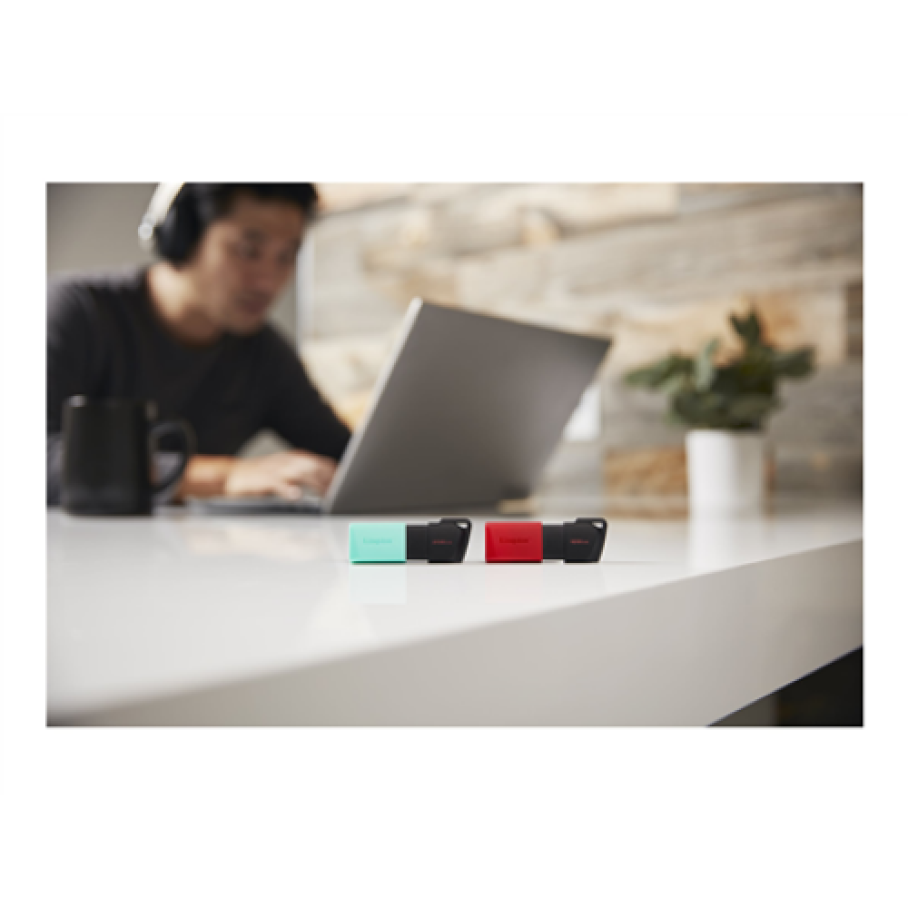 Kingston , USB Flash Drive , DataTraveler Exodia , 256 GB , USB 3.2 Gen 1 , Black/Teal